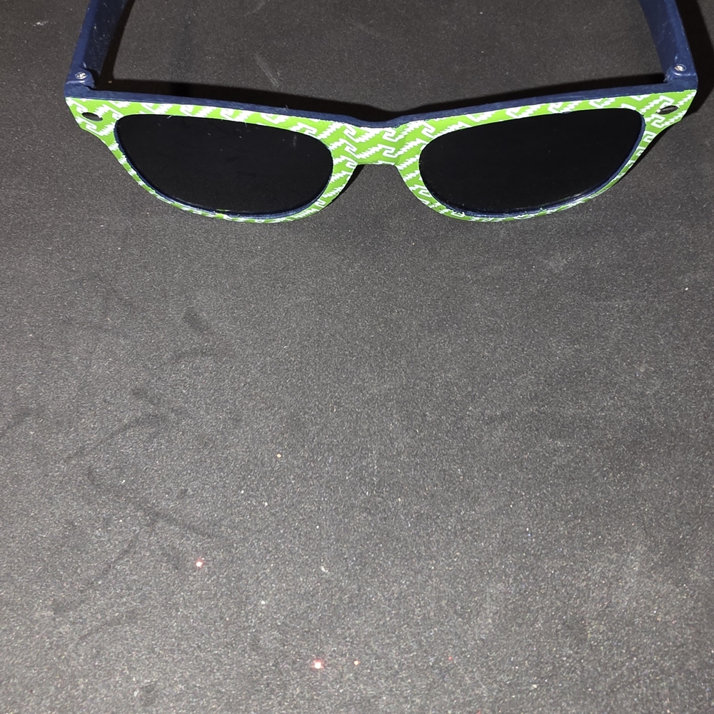 Corona Green and Blue Patterned Glasses